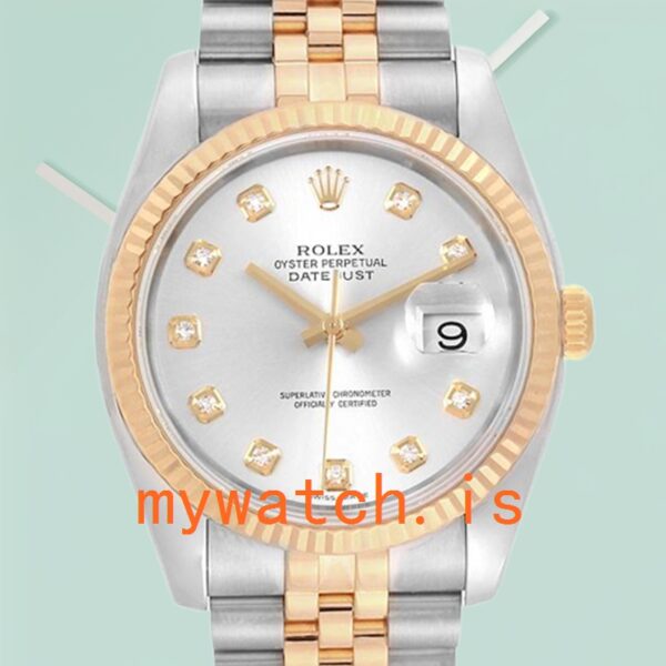 Rolex Datejust 36mm Mens 116233SDJ Silver-tone Automatic: A Timeless Classic