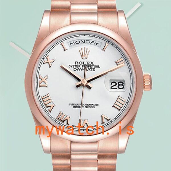 Rolex Day-Date 118205 36mm Mens White Dial: A Timeless Masterpiece