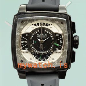 Tag Heuer Monaco 43mm Men MonacoBKAR-006 Black Dial Quartz: A Timeless Piece