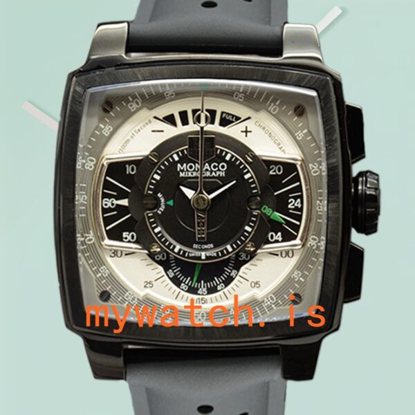 Tag Heuer Monaco 43mm Men MonacoBKAR-006 Black Dial Quartz: A Timeless Piece