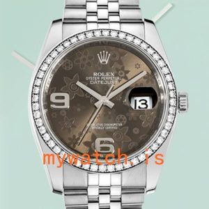 Rolex Datejust 116244BFAJ 36mm Mens Diamond Bezel Silver-tone: Genuine vs. Replica