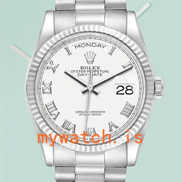 Rolex Day-Date m128239-0038 Mens 36mm Stainless Steel: Genuine vs. Replica