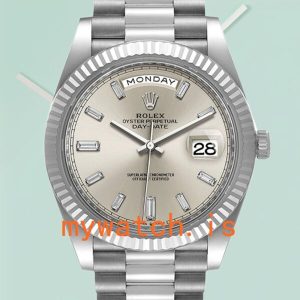 Rolex Day-Date 40mm Mens m228236-0002 Silver Dial Automatic: A Timeless Masterpiece