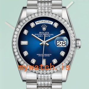 Rolex Day-Date 36mm Mens 128349 Blue Dial: A Timeless Masterpiece