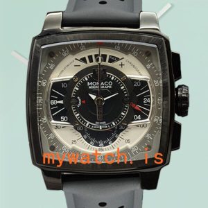 Tag Heuer Monaco 43mm MonacoBKAR-002 Men Rubber Band: Genuine vs. Replica