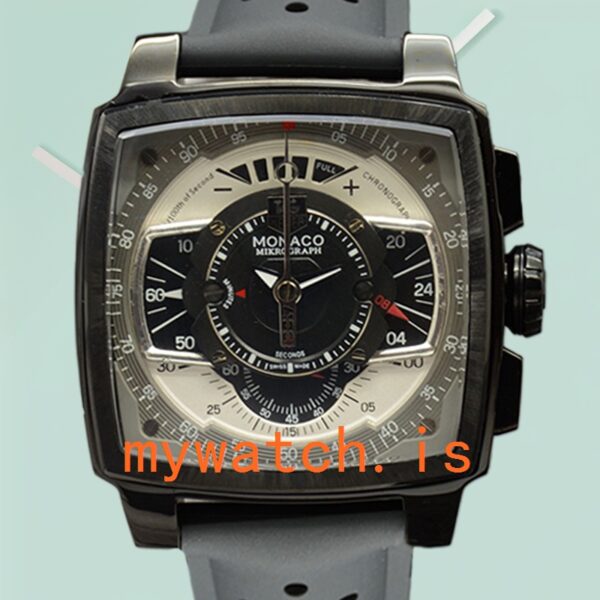 Tag Heuer Monaco 43mm MonacoBKAR-002 Men Rubber Band: Genuine vs. Replica