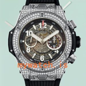 Hublot Big Bang 44mm Men 411.NX.1170.RX.1704 Diamond Bezel Rubber Band: A Fusion of Luxury and Innovation
