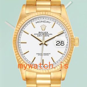 Rolex Day-Date Mens 36mm m128238-0081 Stainless Steel: Genuine vs. Replica