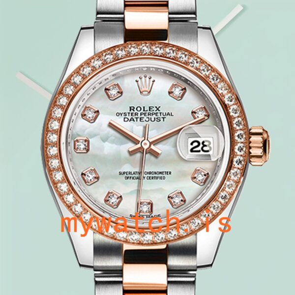 Rolex Datejust 28mm m279381rbr-0014 Ladies Silver-tone: A Timeless Elegance