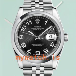 Rolex Datejust 116200BKCAJ Mens 36mm Stainless Steel Black Concentric Dial: Genuine vs. Replica