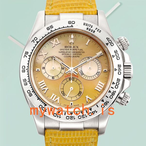 Rolex Daytona 40mm Mens 116519 Leather Strap Silver-tone: Genuine vs. Replica