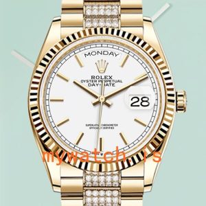 Rolex Day-Date Men’s 36mm M128238-0082 President Bracelet Gold-tone: A Symbol of Prestige