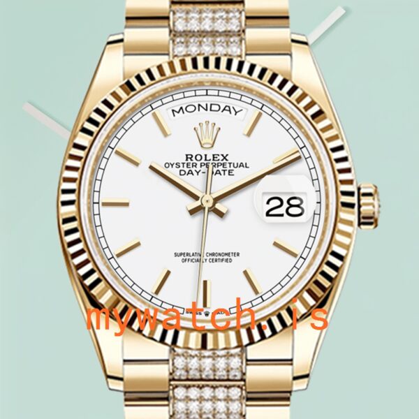 Rolex Day-Date Men’s 36mm M128238-0082 President Bracelet Gold-tone: A Symbol of Prestige