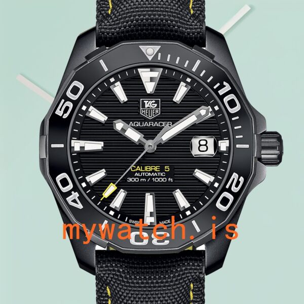 Tag Heuer Aquaracer WAY218A.FC6362 43mm Men Black-tone Black Dial: Genuine vs. Replica