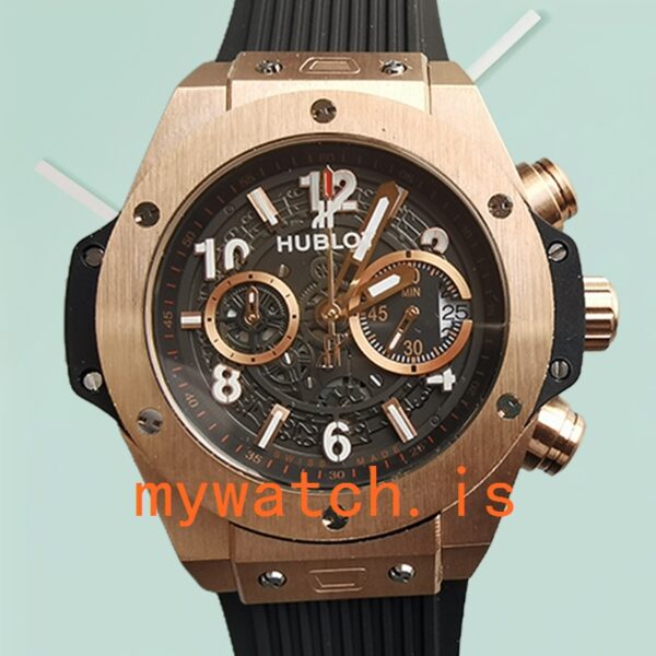 Hublot Big Bang Mens 411.OX.1180.RX 46mm Quartz/Automatic: Genuine vs. Replica