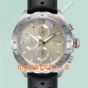 Tag Heuer Formula 1 CAZ2015-003 Men 43mm Silver-tone Rubber Band: Genuine vs. Replica