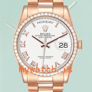 Rolex Day-Date 36mm m128345rbr-0054 Mens President Bracelet: Genuine vs. Replica