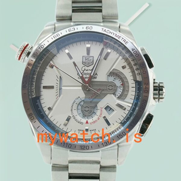 Tag Heuer Carrera CarreraWSB002 43mm Mens Silver-tone: Genuine vs. Replica