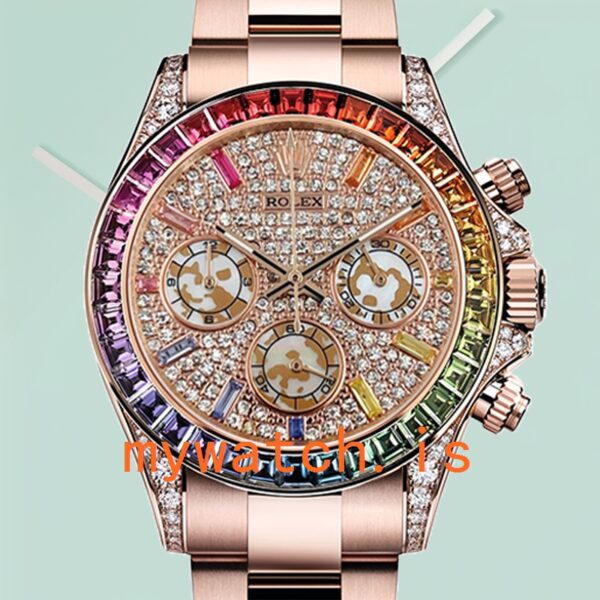 Rolex Daytona 40mm Mens 116595RBOW Diamond Paved Dial: A Comprehensive Analysis