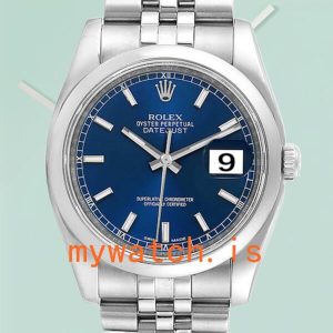 Rolex Datejust Men’s 36mm 116200BLSJ Stainless Steel: A Timeless Classic